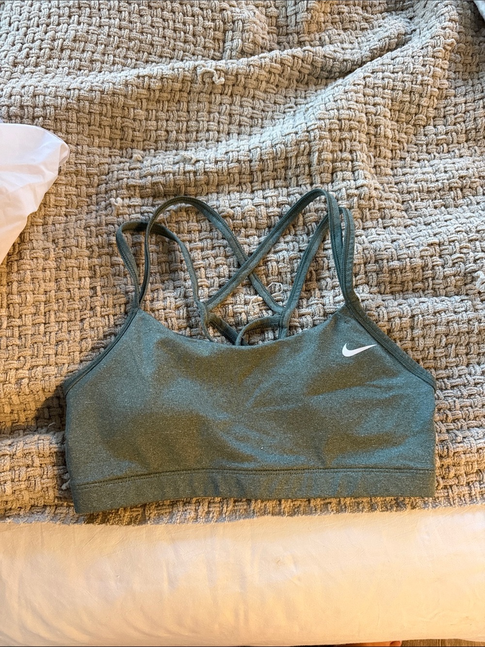 Nike Olive Green Strappy Low-Impact Sports Bra